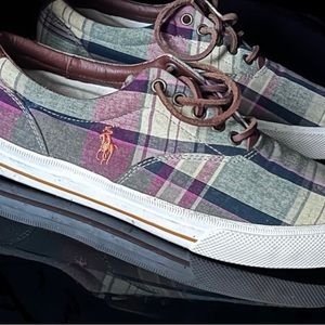 POLO Ralph Lauren Canvas Plaid Shoes